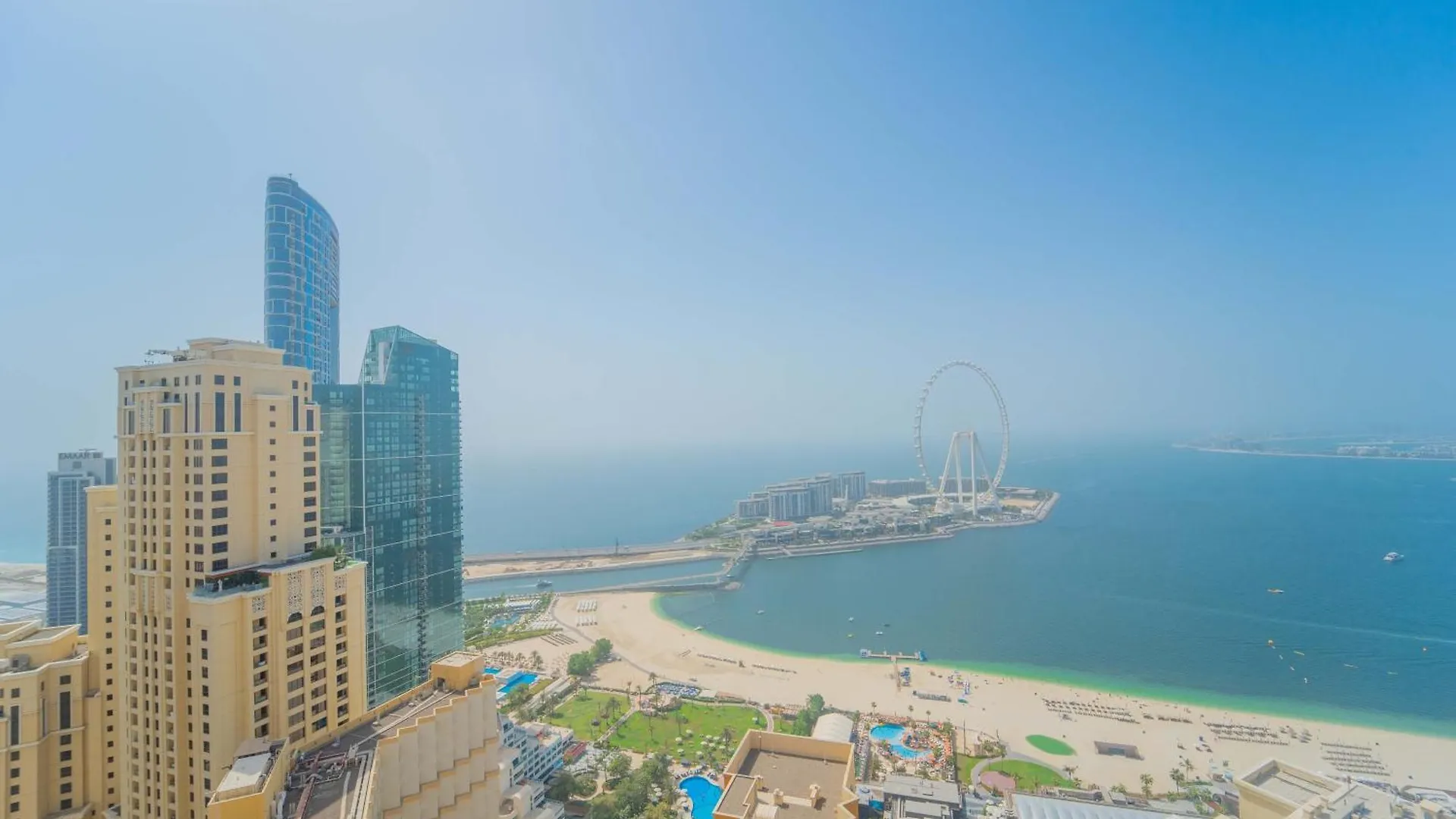 Jbr Amwaj 4 , Upgraded Sea And Ain Dubai Views, 2M Walk To Beach By Gardenia Suitse Apartment