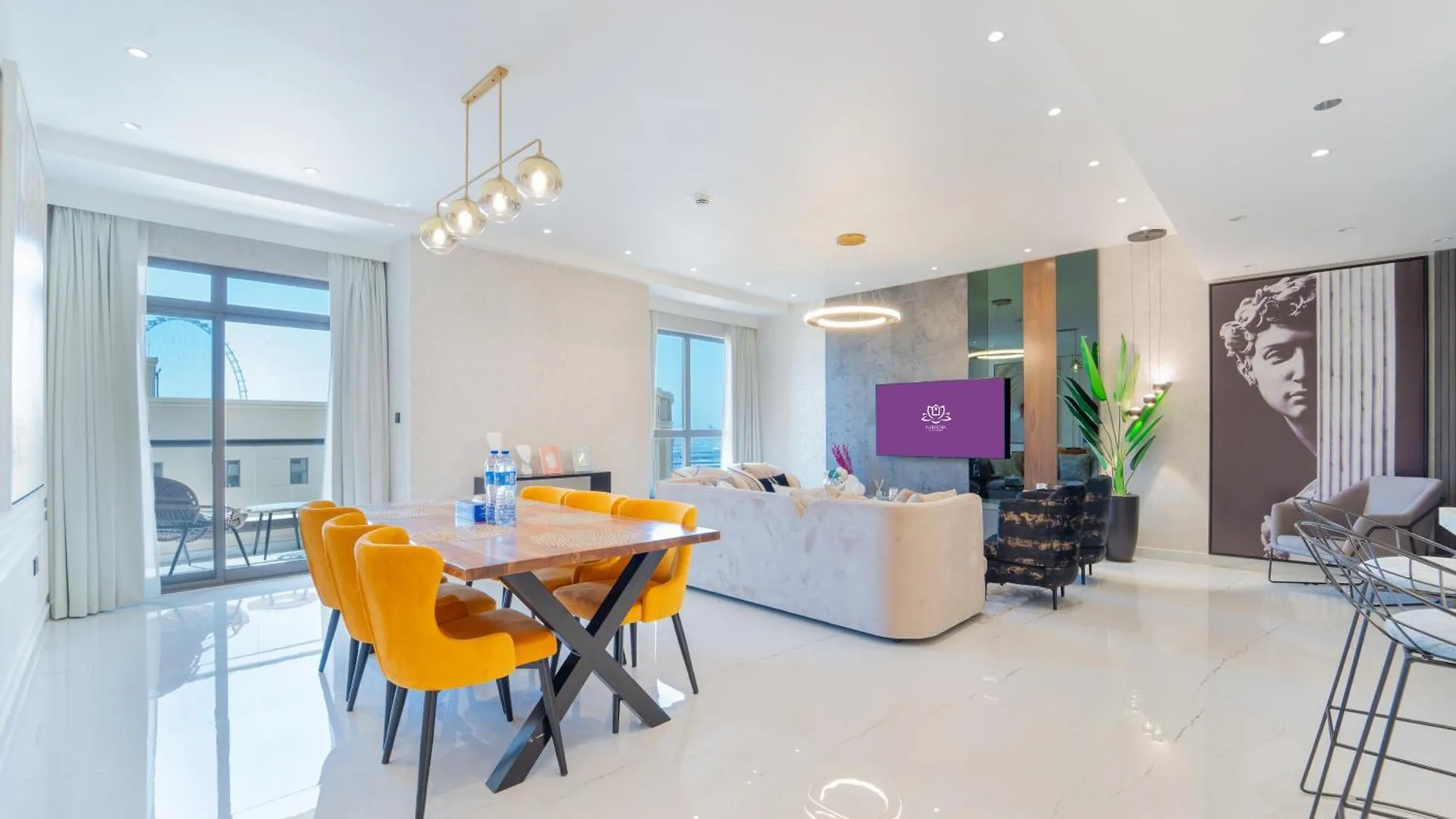 Apartment Jbr Amwaj 4 , Upgraded Sea And Ain Dubai Views, 2M Walk To Beach By Gardenia Suitse