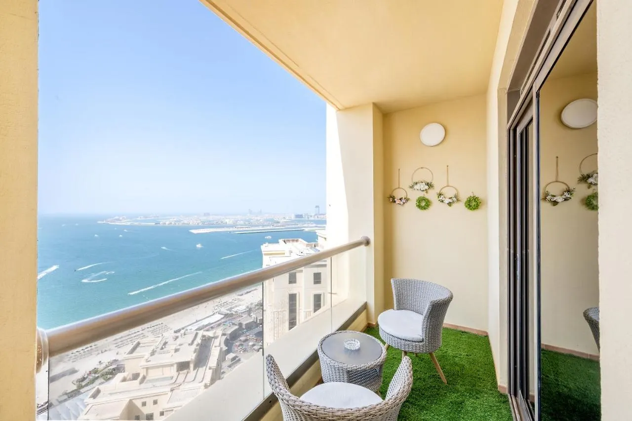 Appartamento Jbr Amwaj 4 , Upgraded Sea And Ain Dubai Views, 2M Walk To Beach By Gardenia Suitse Emirati Arabi Uniti